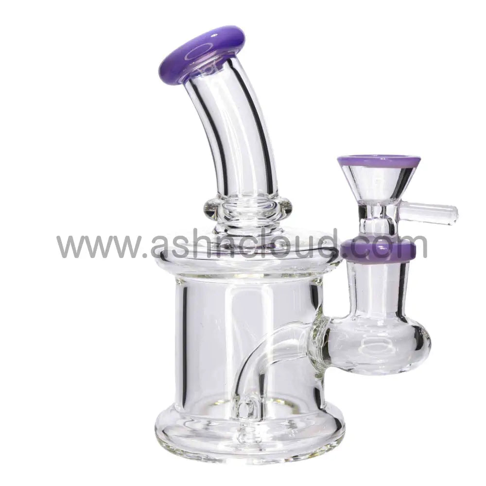 6 In - Classic Mini Glass Bong 8 Colors