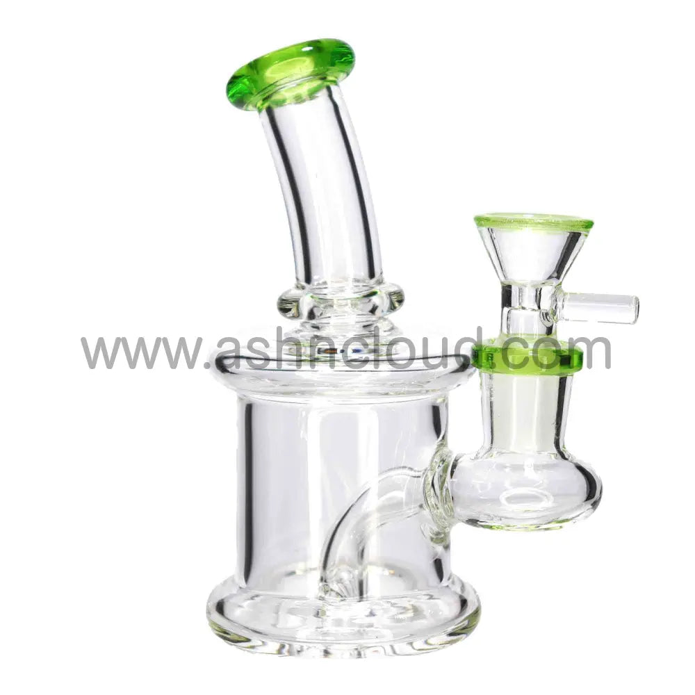 6 In - Classic Mini Glass Bong 8 Colors