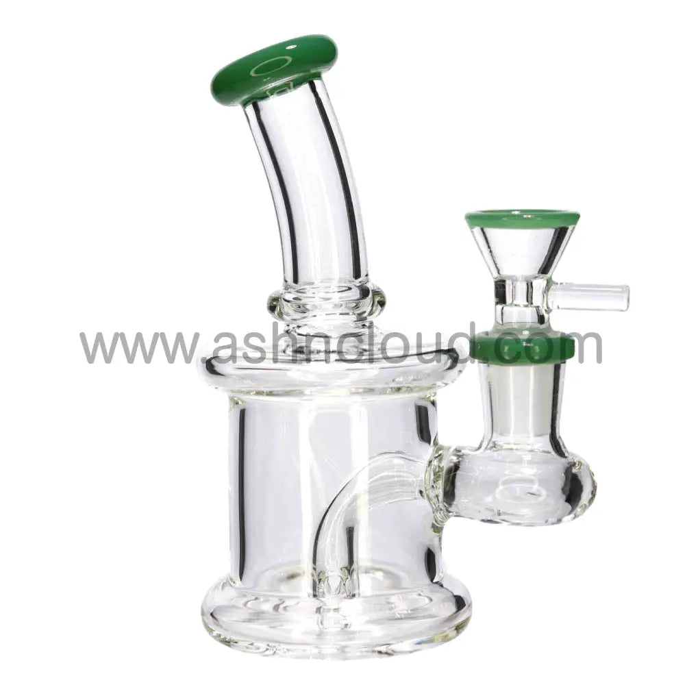 6 In - Classic Mini Glass Bong 8 Colors