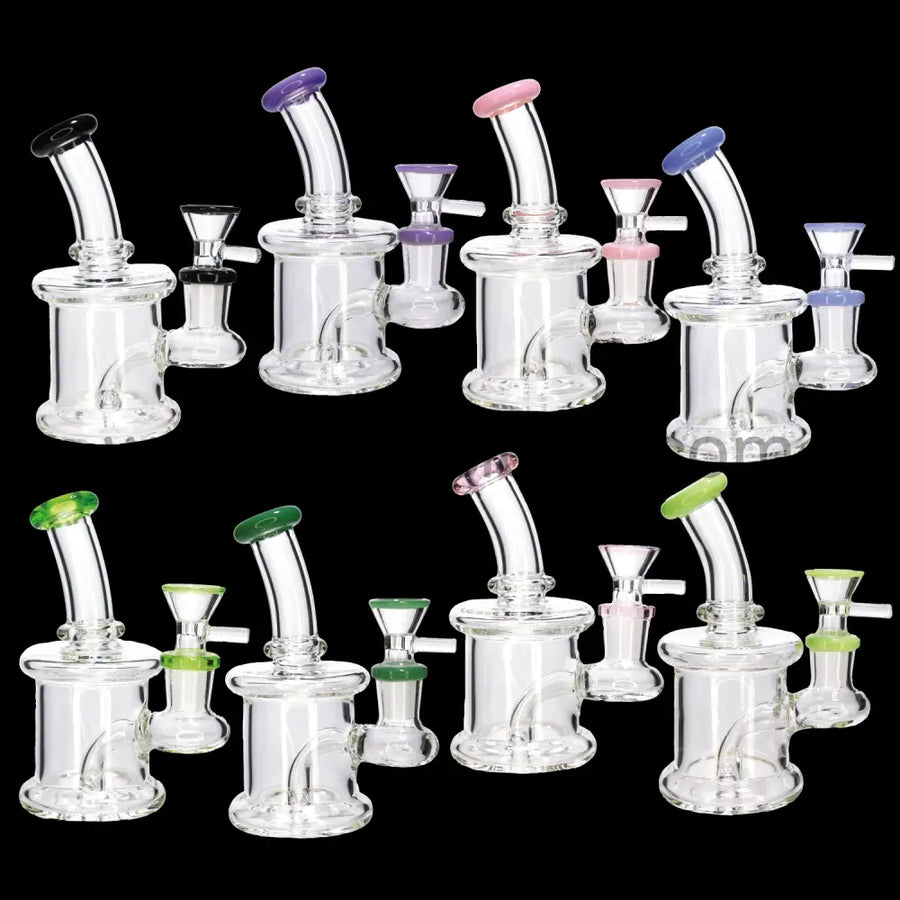 6 Inch Classic Mini Glass Bong, 8 Colors