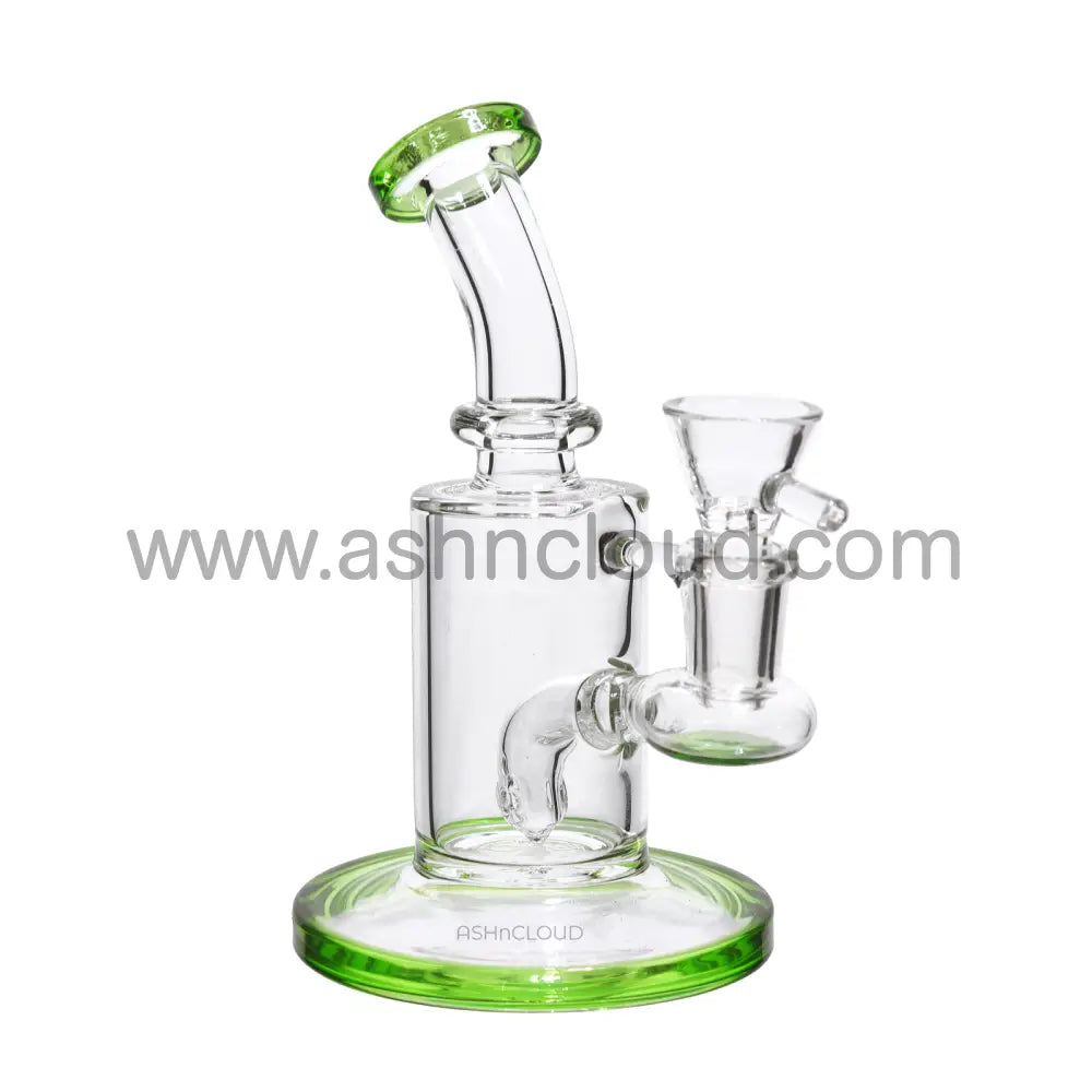 6 In - Clear Glass One-Tone Mini Bong