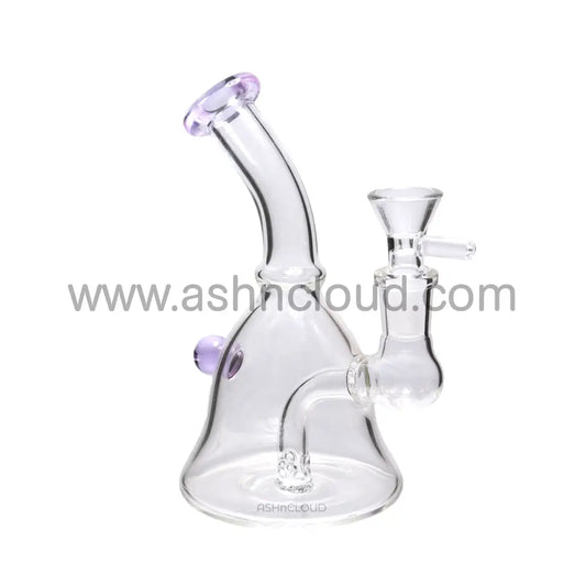 6 In - Clear Glass One-Tone Mini Bong