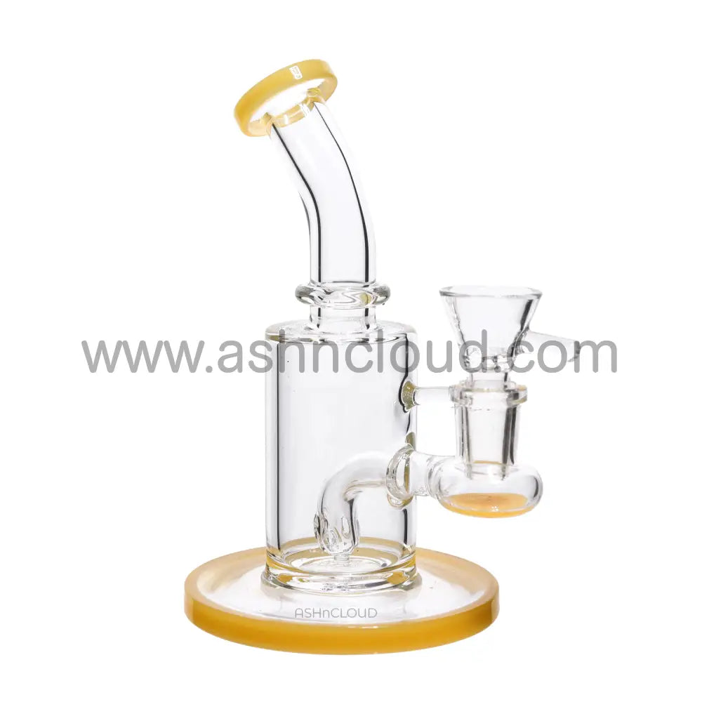 6 In - Clear Glass One-Tone Mini Bong