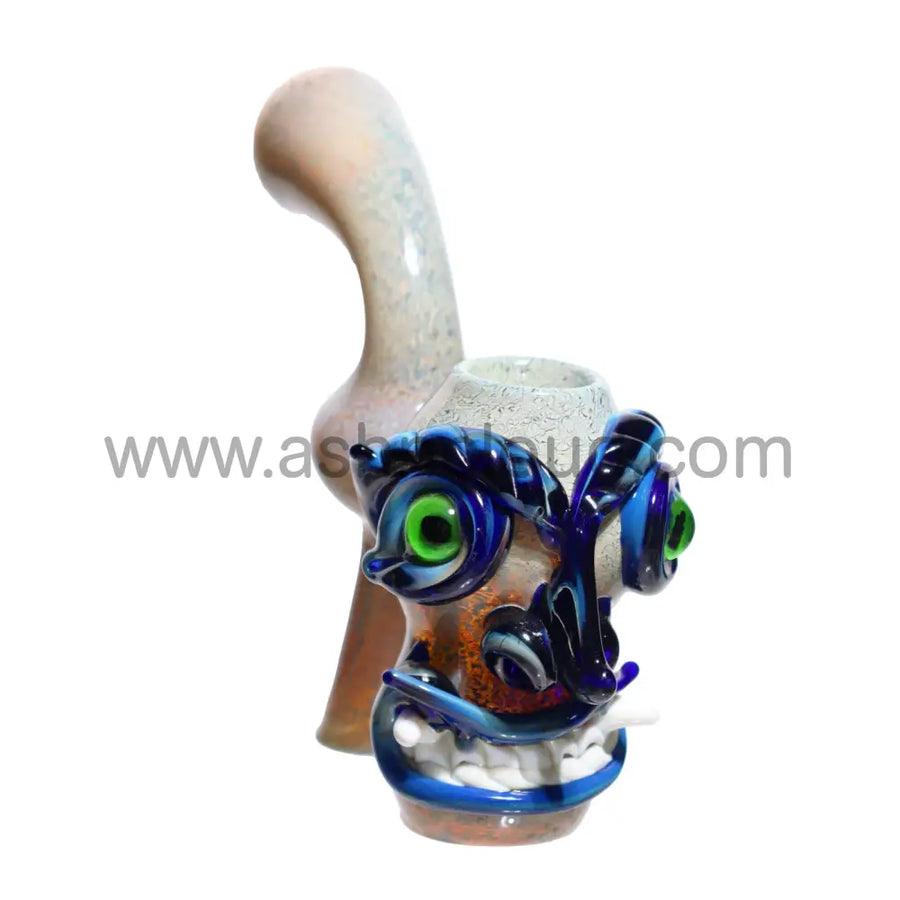 6 Inch Crazy Monster Design Fancy Glass Bubbler