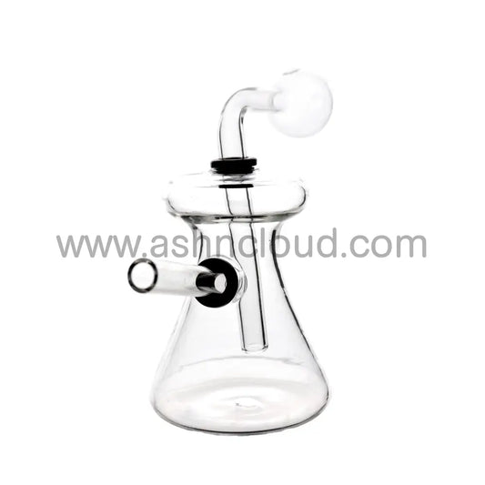 6 In - Curvy Clear Glass Oil Burner