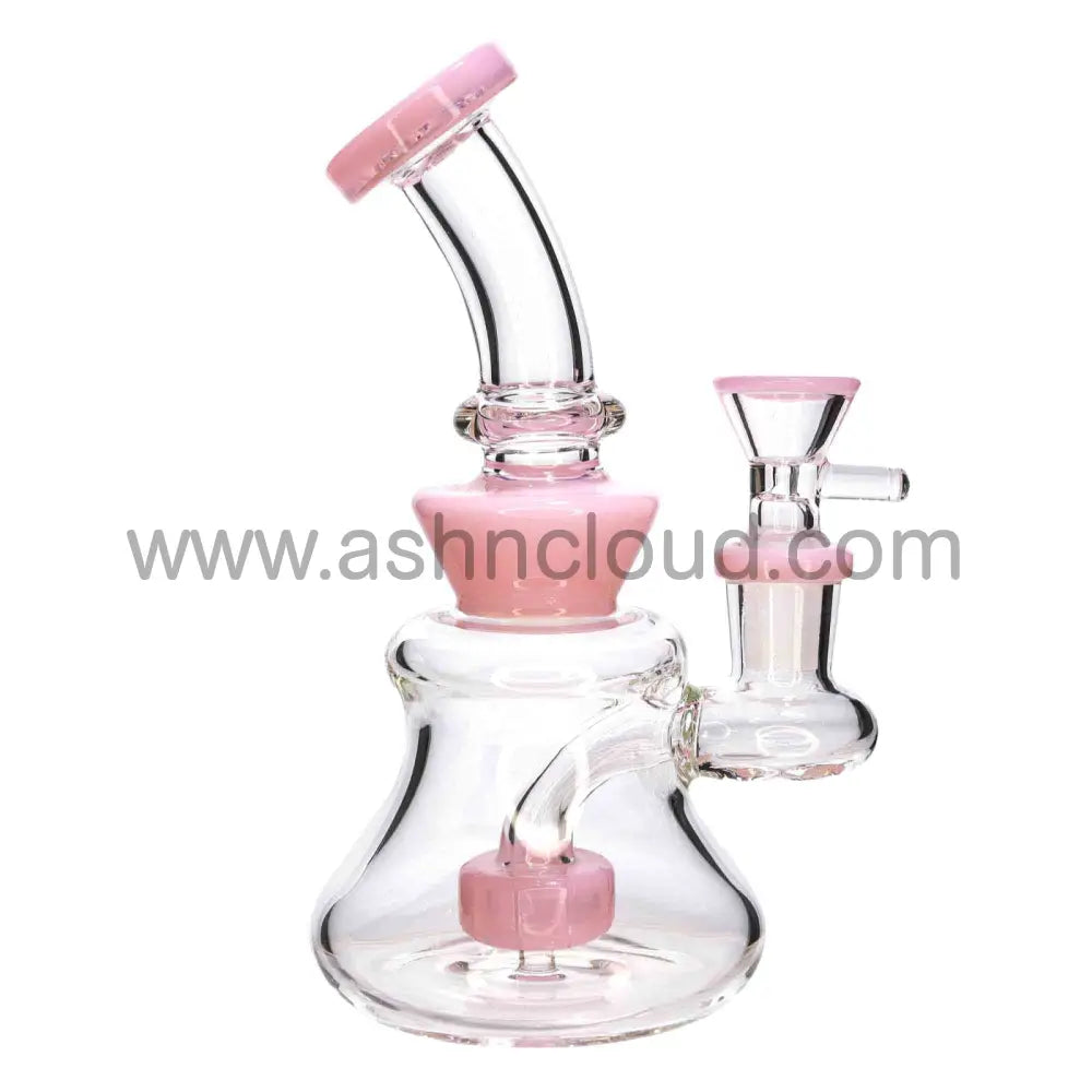 6 In - Curvy Vent Mini Glass Bong 8 Colors