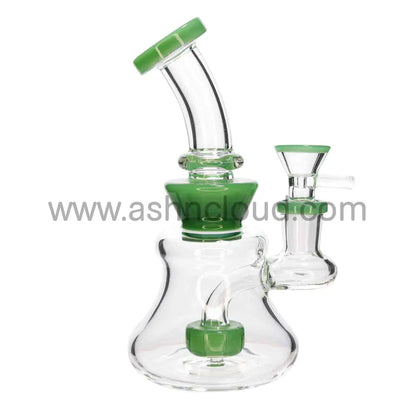 6 In - Curvy Vent Mini Glass Bong 8 Colors