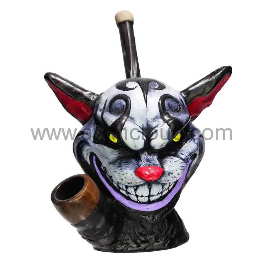 6 Inch Devil Cat Design Bamboo Bong