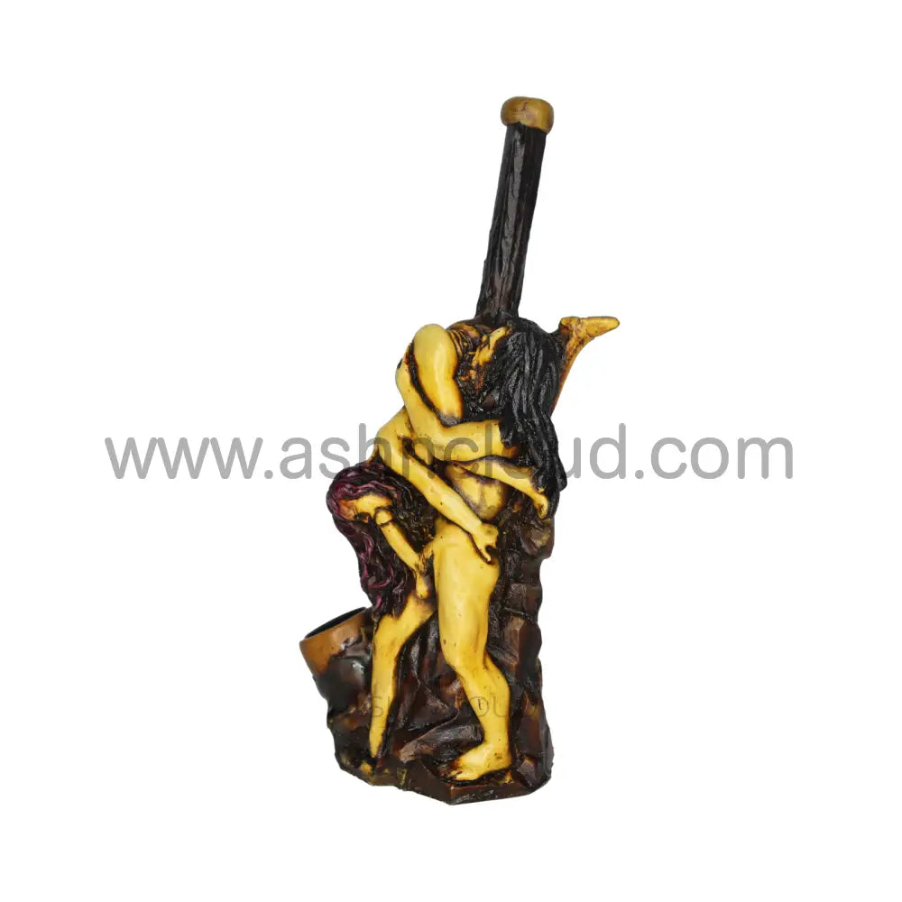 6 Inch Novelty Couple Handmade Glass Bong