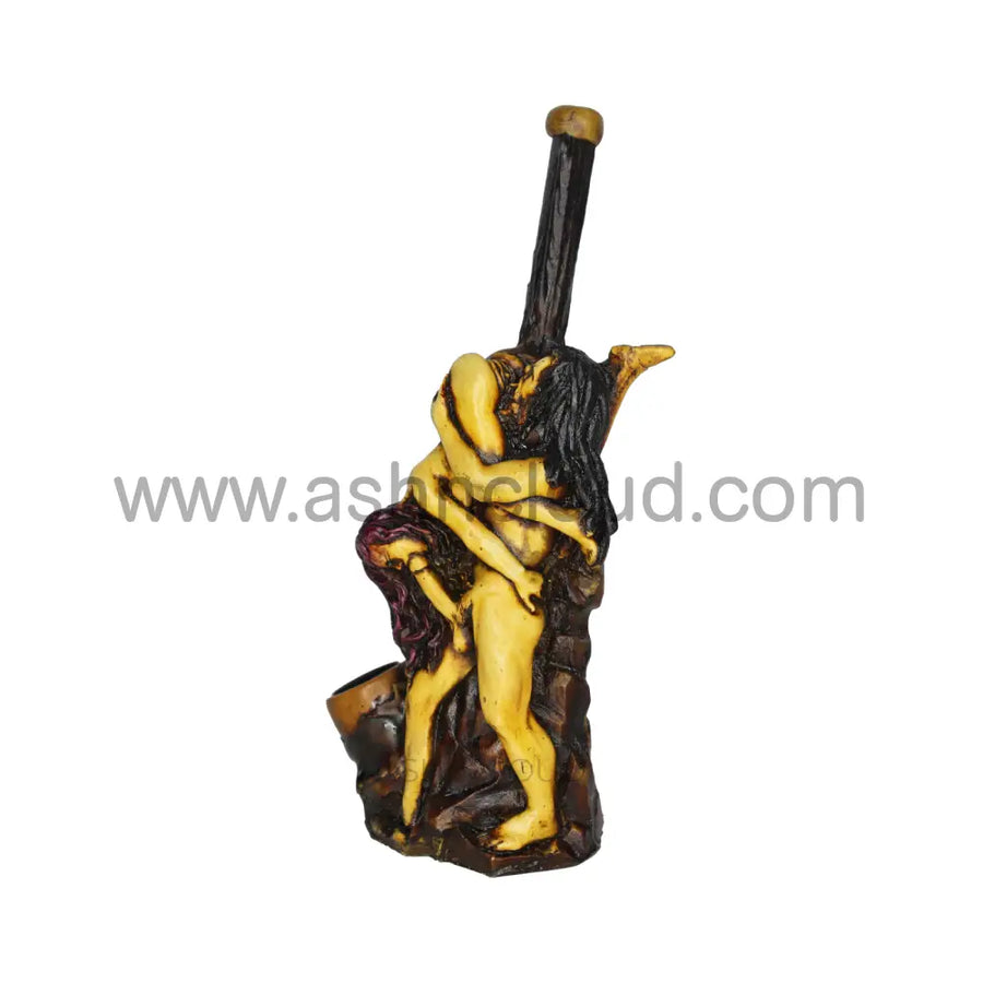 6 Inch Novelty Couple Handmade Glass Bong