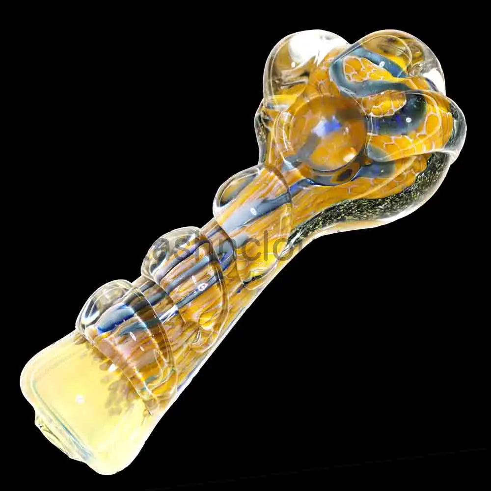 6 in - Dots Dicro Heavy Glass Spoon Pipe