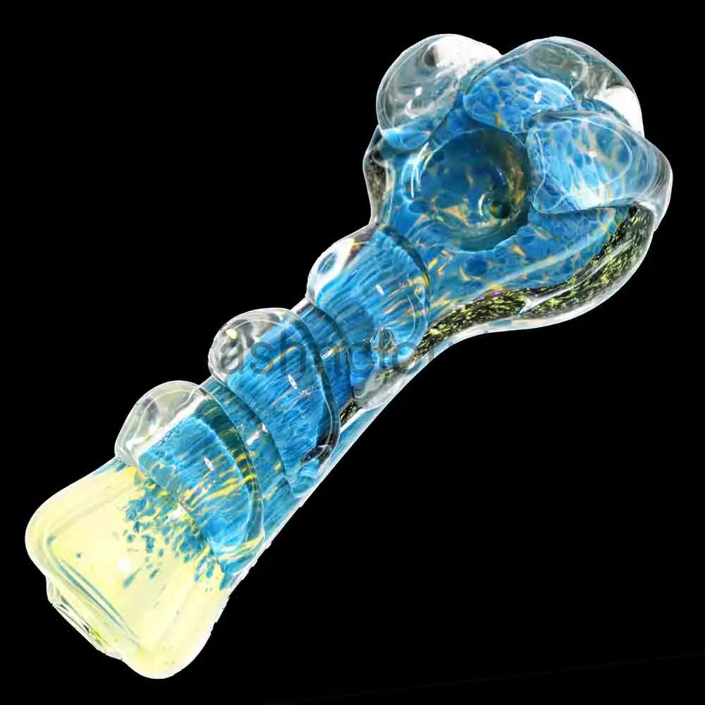 6 in - Dots Dicro Heavy Glass Spoon Pipe