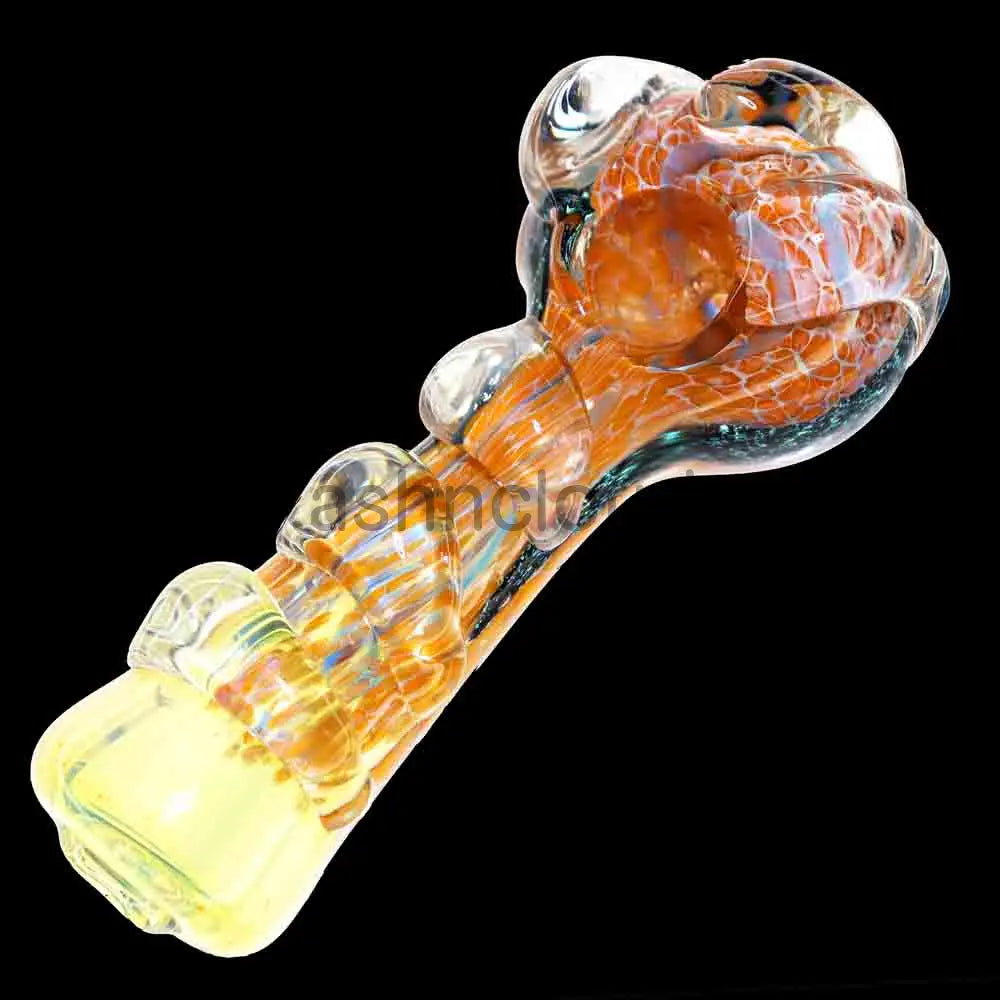 6 in - Dots Dicro Heavy Glass Spoon Pipe