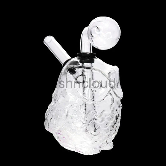 6 In - Exotic Owl Clear Glass Oil Burner