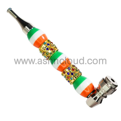 6 In - Fancy Diamond Ring Multicolor Metal Pipe