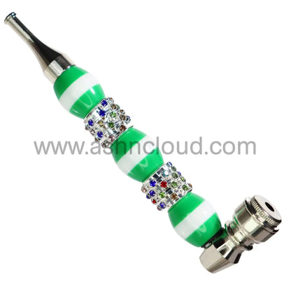 6 In - Fancy Diamond Ring Multicolor Metal Pipe