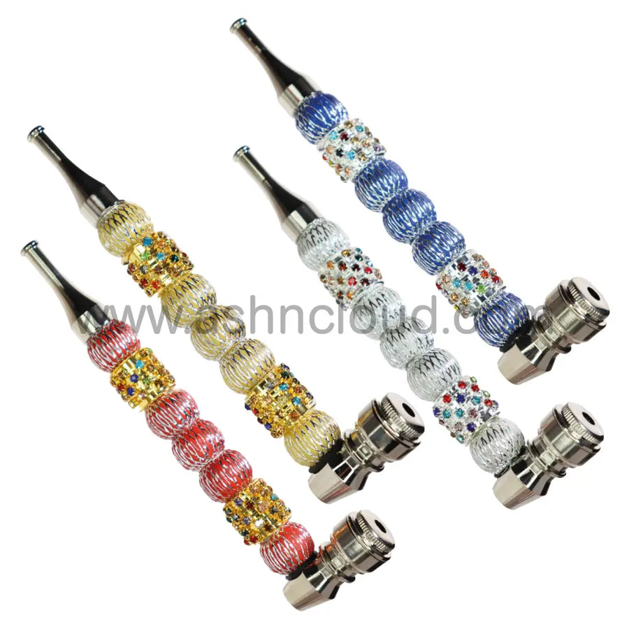 6 Inch Diamond Ring Stylish Balls Metal Pipe