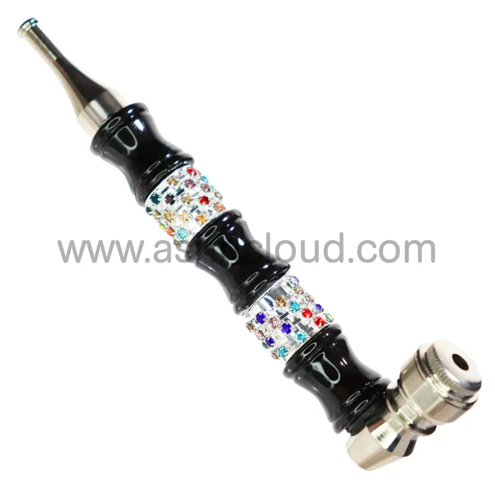 6 In - Fancy Rainbow Diamond Metal Pipe