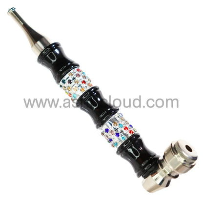 6 In - Fancy Rainbow Diamond Metal Pipe