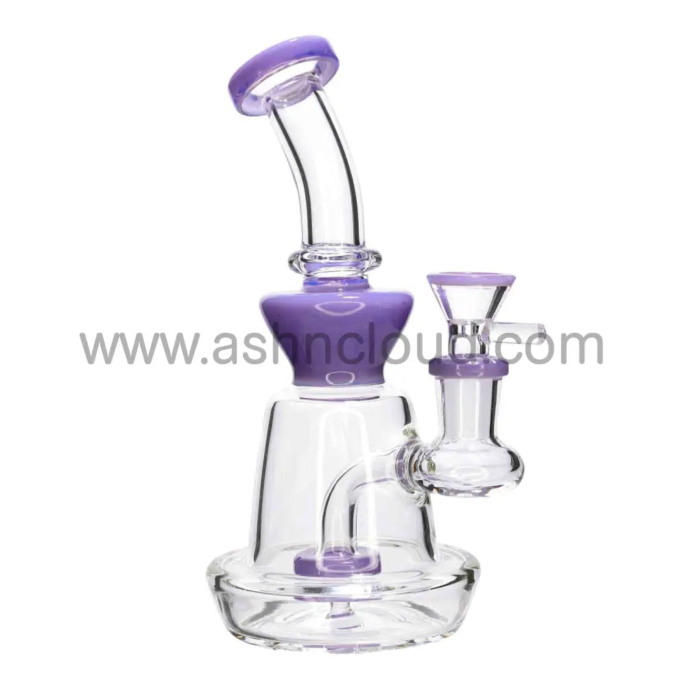 6 In - Hat Shape Mini Glass Bong 8 Colors