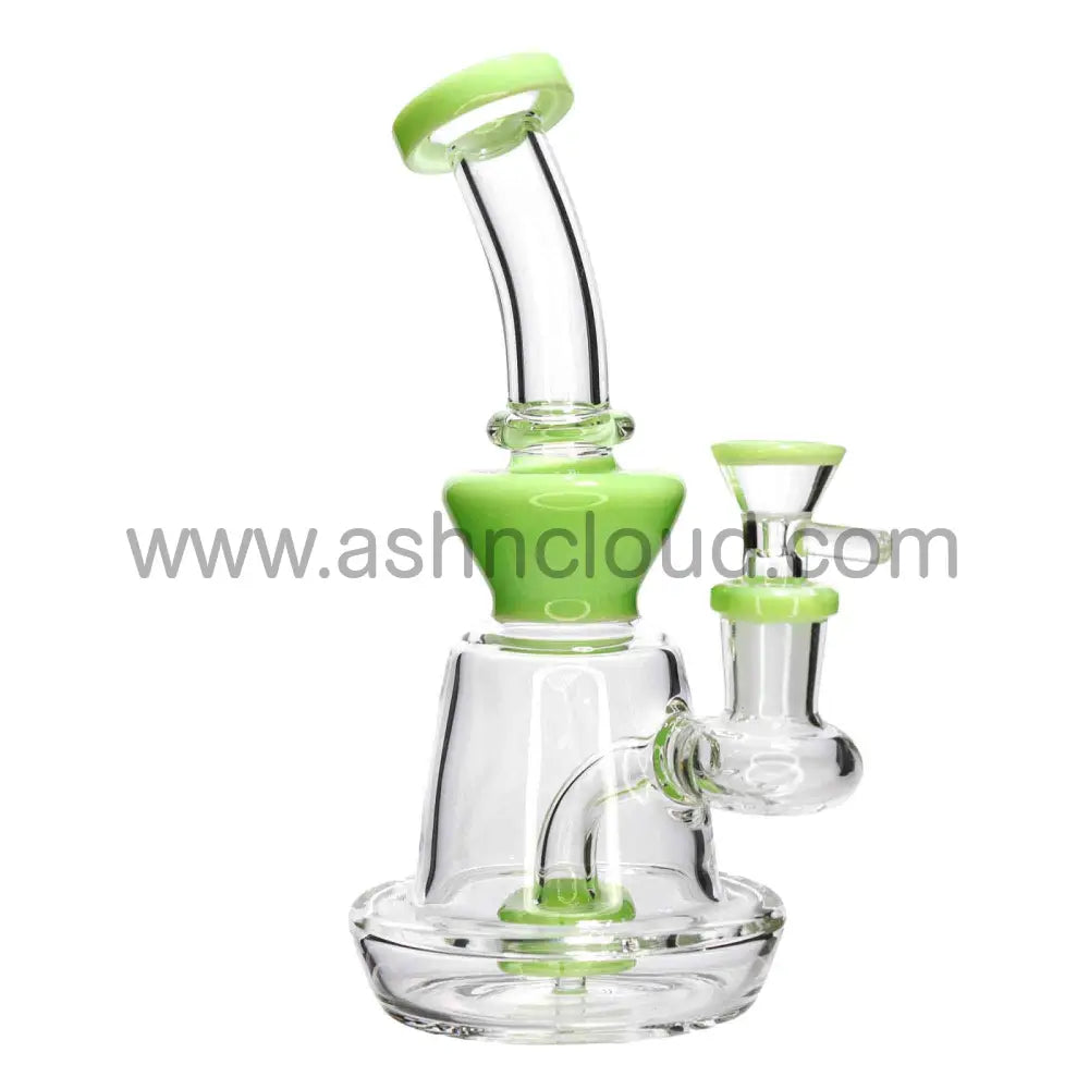 6 In - Hat Shape Mini Glass Bong 8 Colors