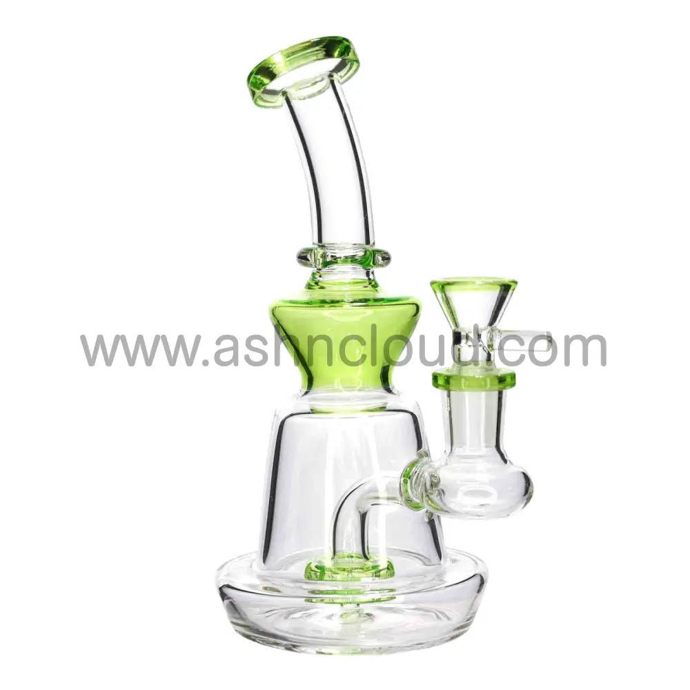 6 In - Hat Shape Mini Glass Bong 8 Colors