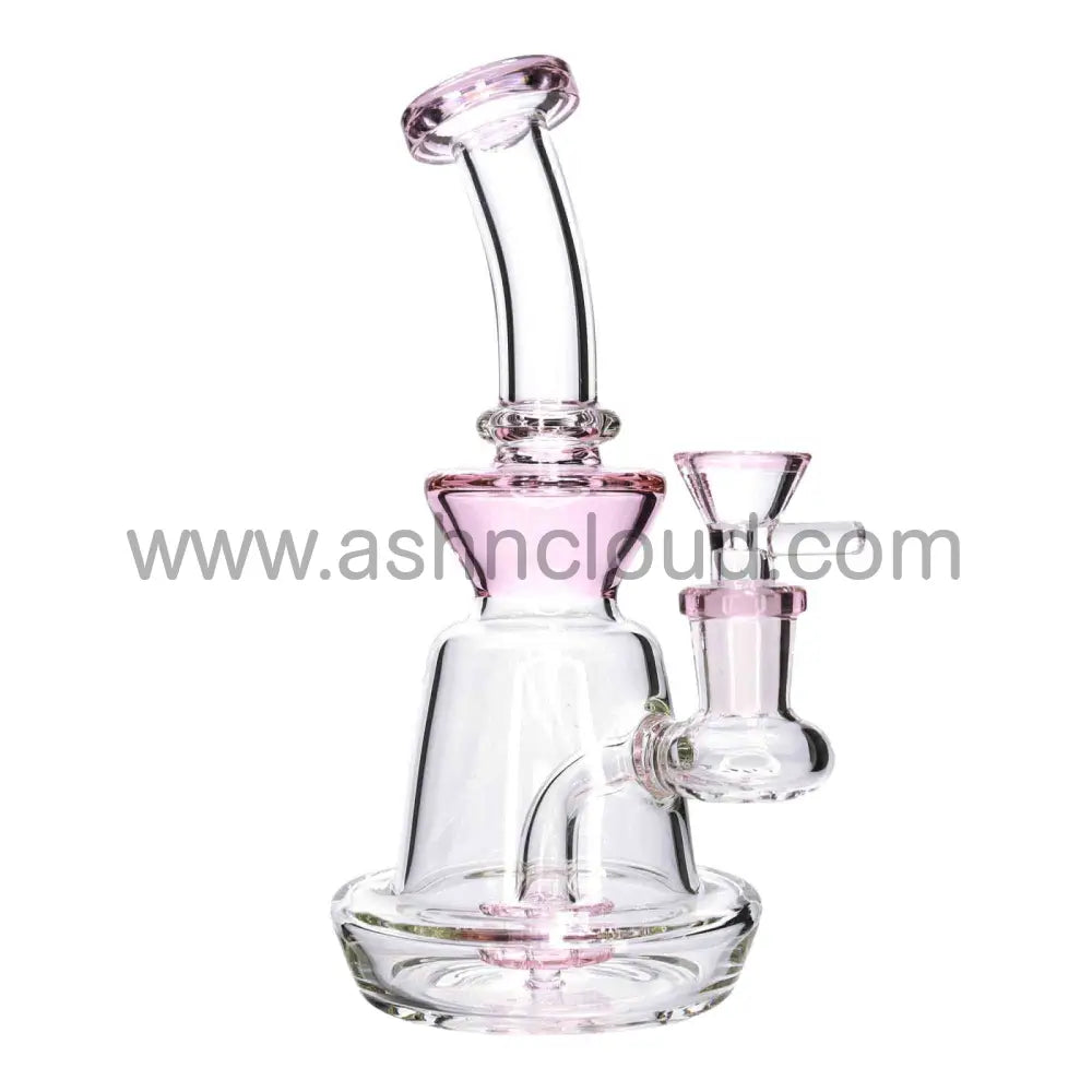 6 In - Hat Shape Mini Glass Bong 8 Colors