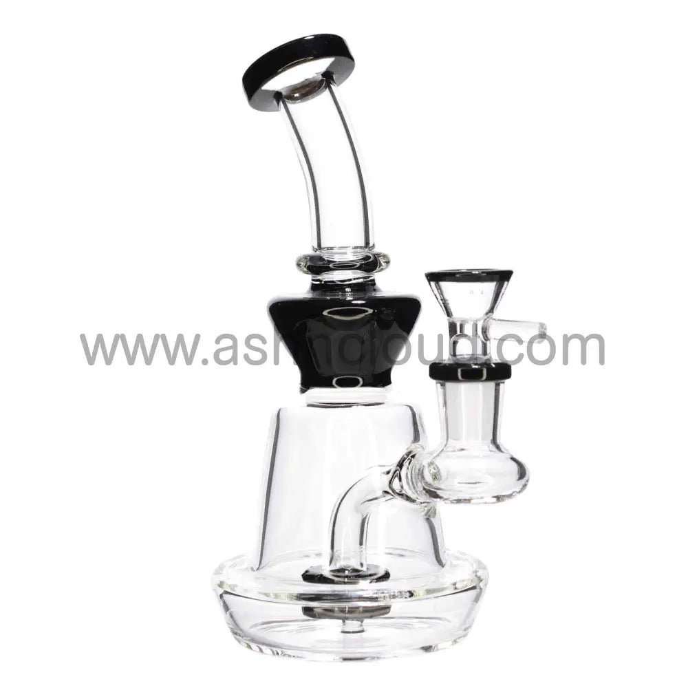 6 In - Hat Shape Mini Glass Bong 8 Colors