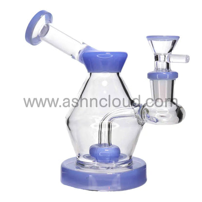 6 In - Mini 45 Degress Glass Bong Slime 8 Colors