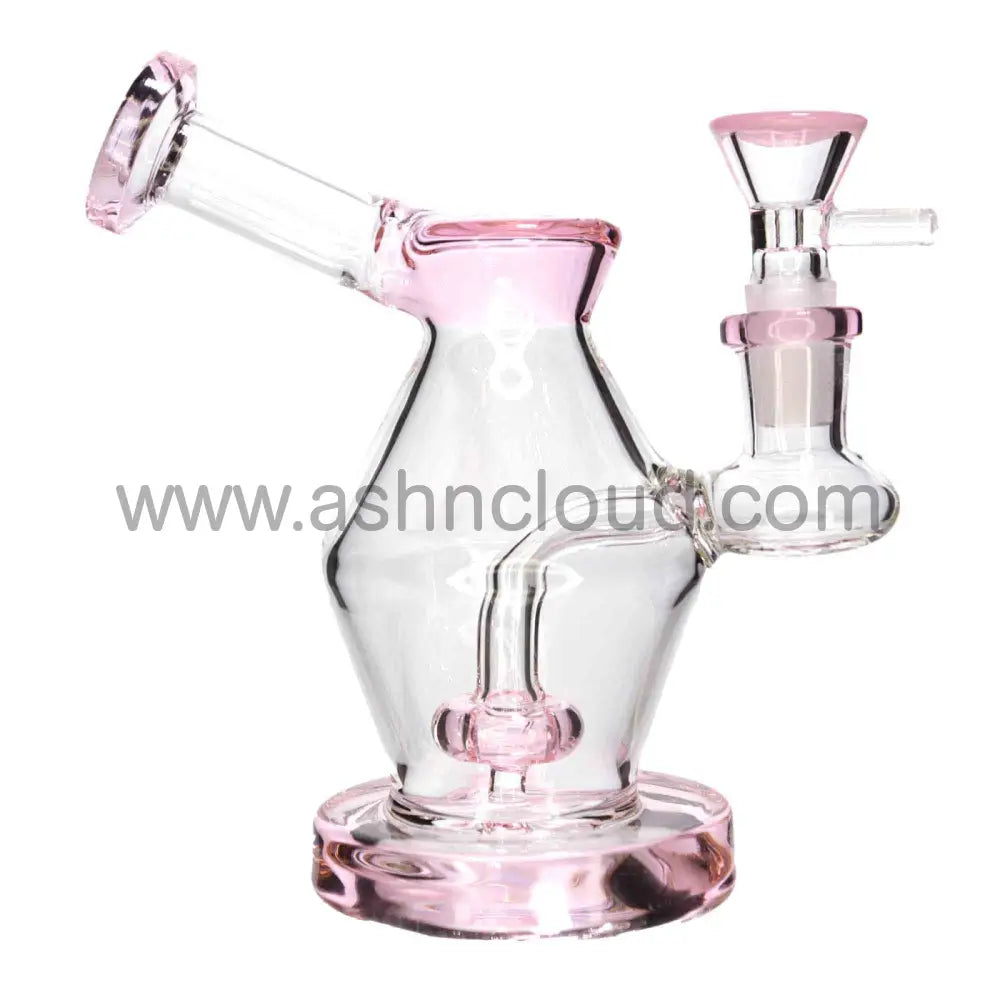 6 In - Mini 45 Degress Glass Bong Slime 8 Colors