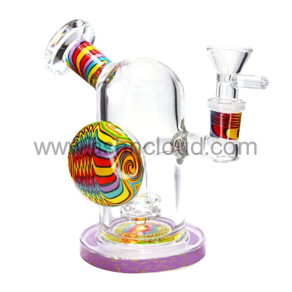 6 In - Mini Clear Wig Wag Pin Bong