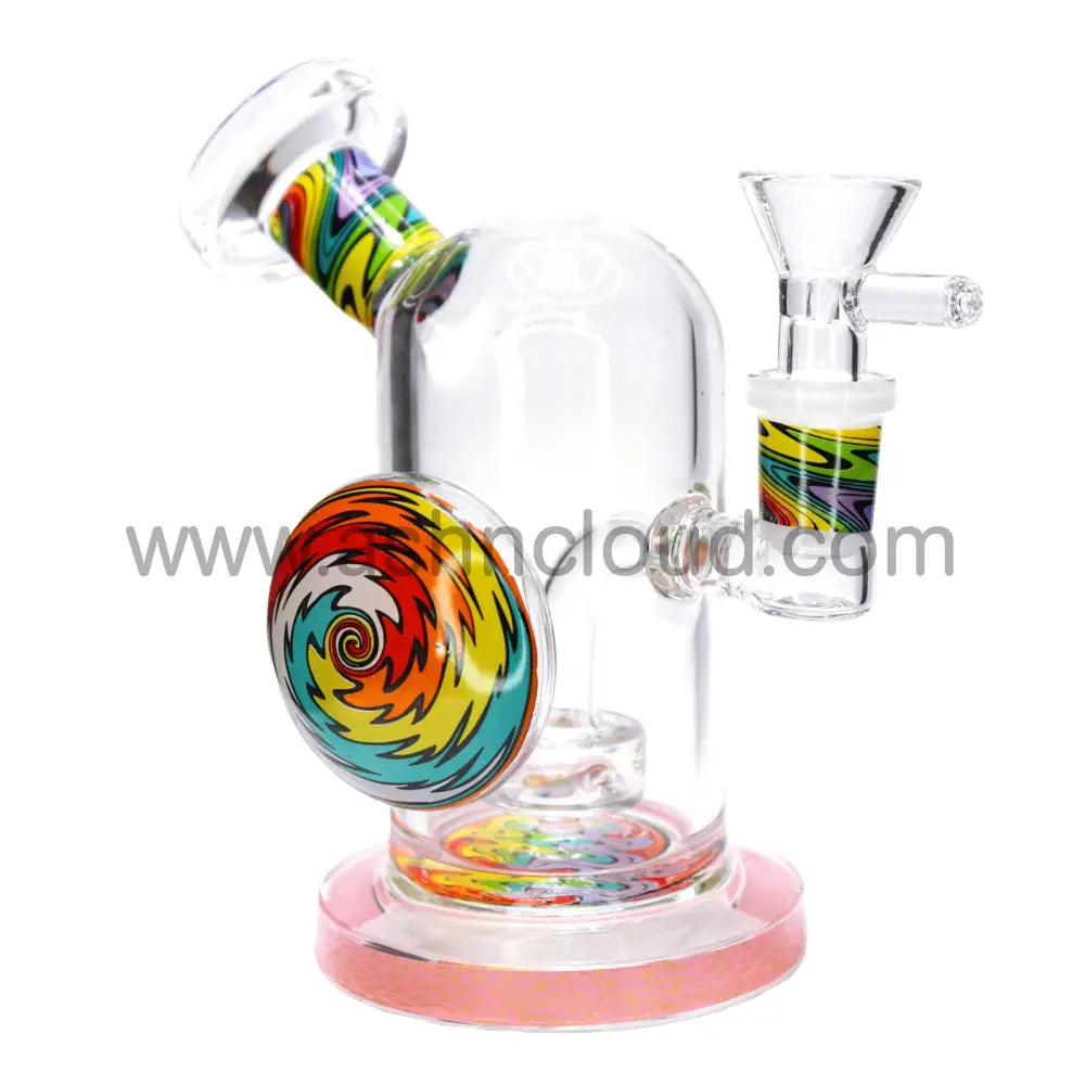 6 In - Mini Clear Wig Wag Pin Bong