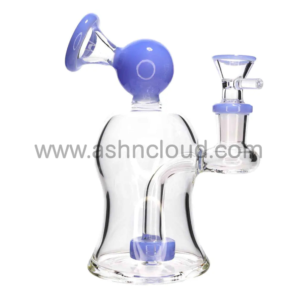 6 In - Mini Curvy 8 Colors 45 Degree Glass Bong