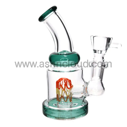 6 In - Mini Glass Bong Perc Tails