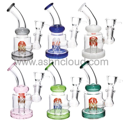 6 In - Mini Glass Bong Perc Tails