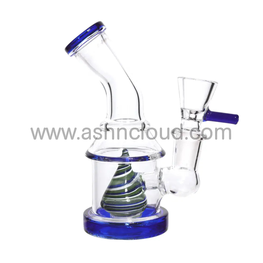 6 In - Mini Glass Bong Perc Twist