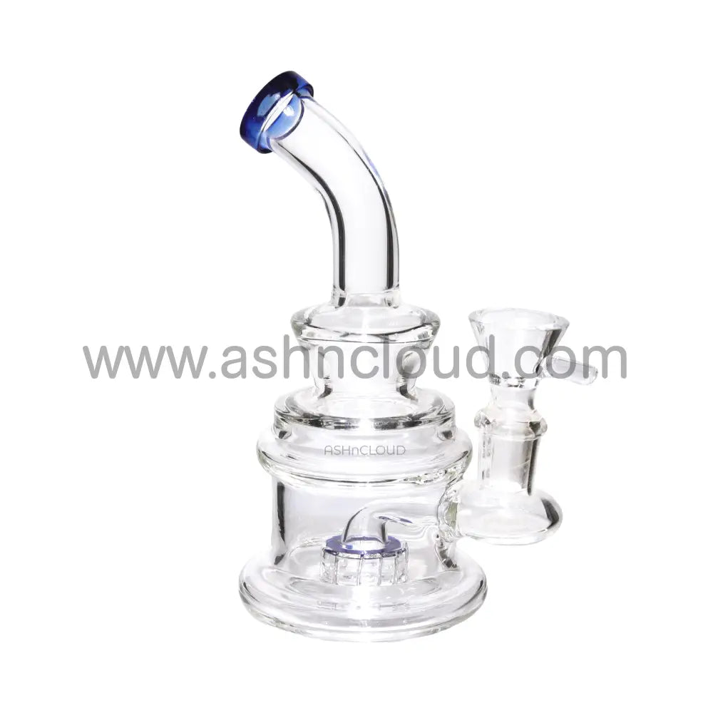 6 In - Mini Glass Clear Bong Perc