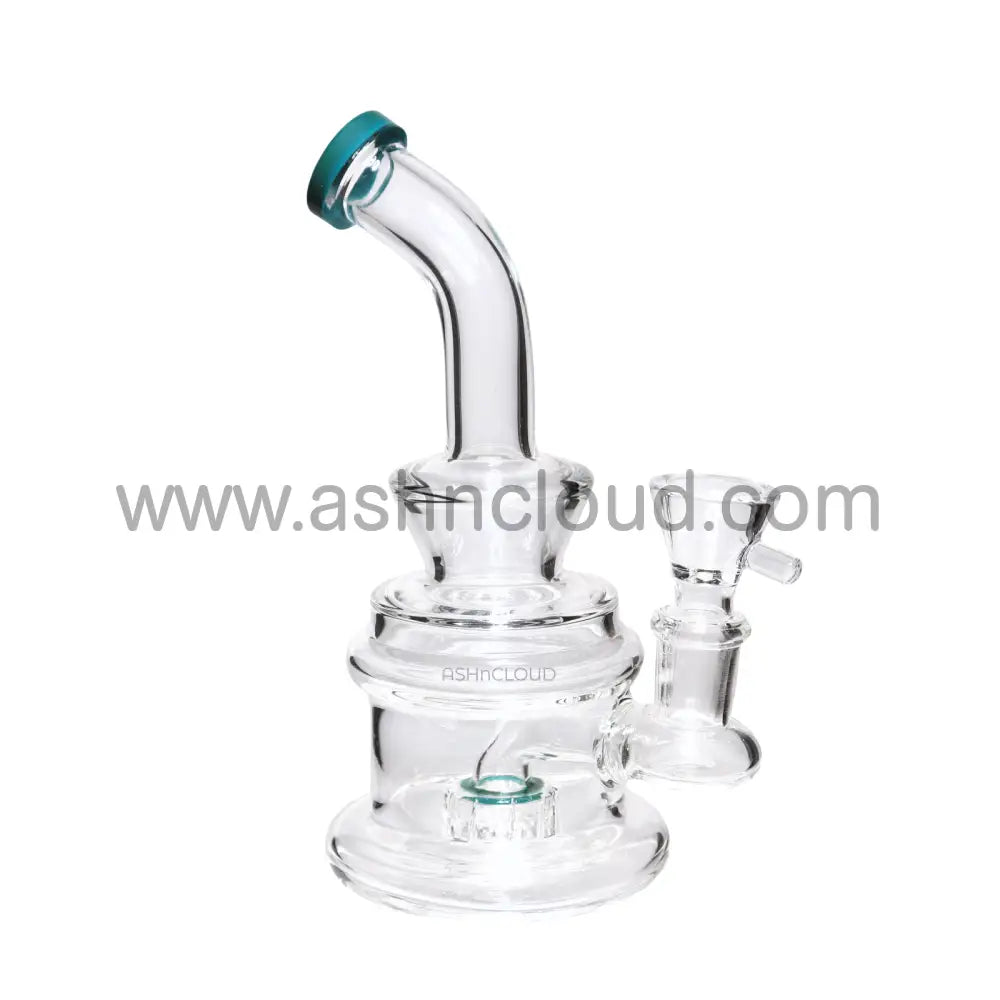 6 In - Mini Glass Clear Bong Perc