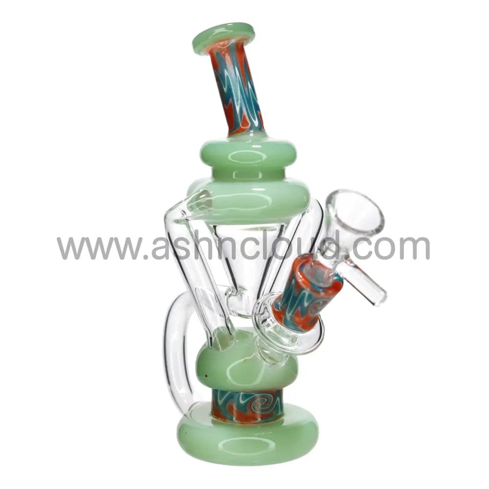 6 in - Mini Recycler Wig Wag Glass