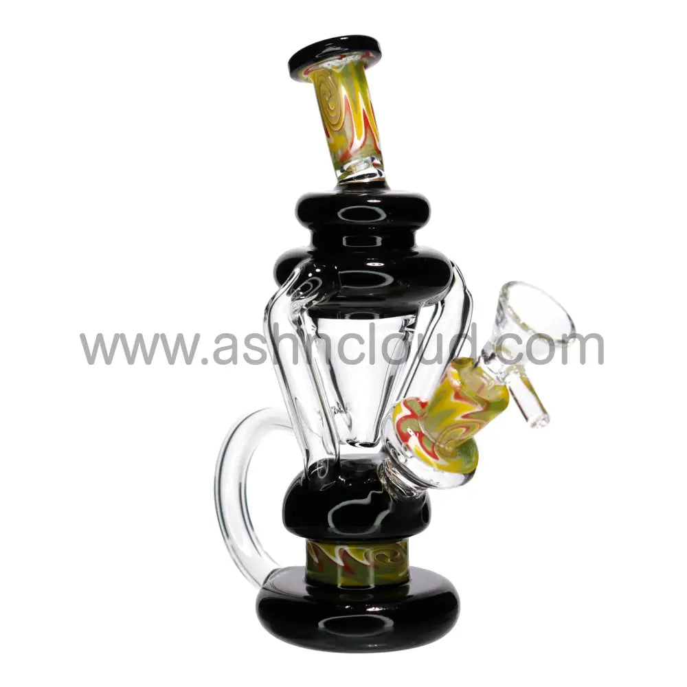 6 in - Mini Recycler Wig Wag Glass