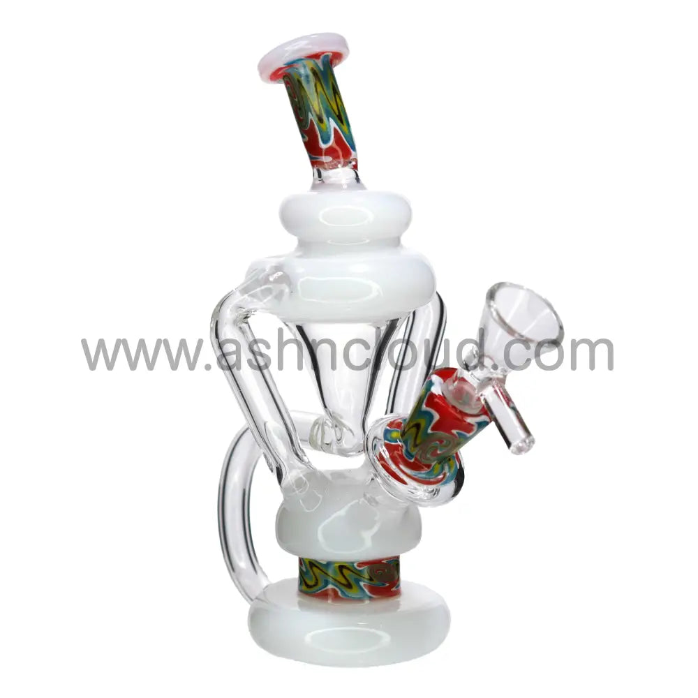 6 in - Mini Recycler Wig Wag Glass