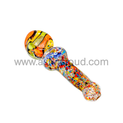 6 In - Multicolor Implosion Hand Pipe Glass Spoon