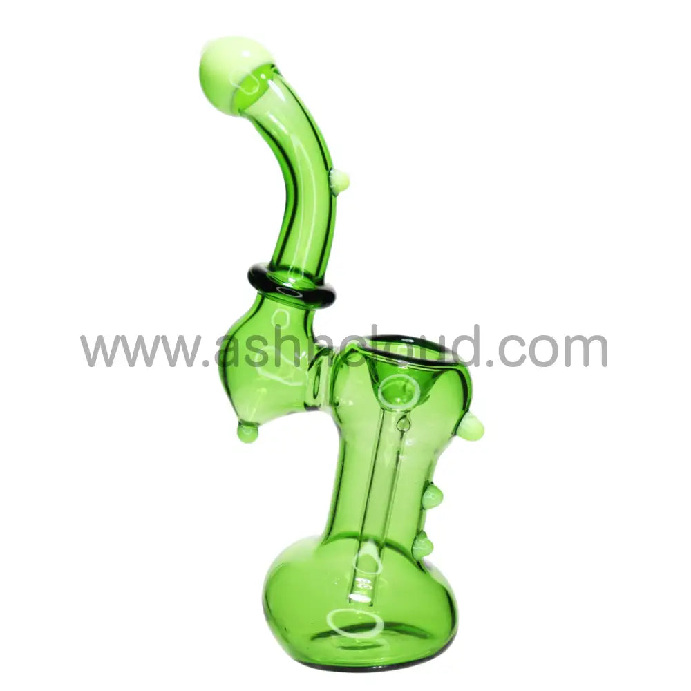 6 In - Multicolor Mini Glass Bubbler Dots