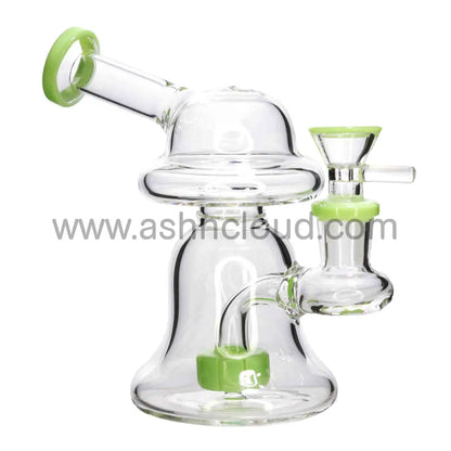 6 In - Mushroom Shaped Mini Glass Bong 8 Colors