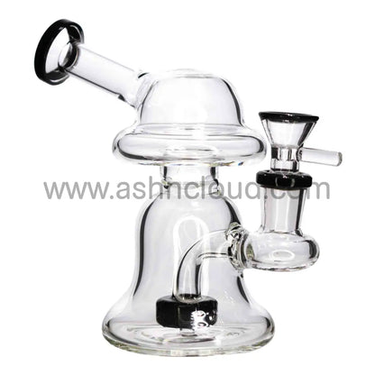 6 In - Mushroom Shaped Mini Glass Bong 8 Colors