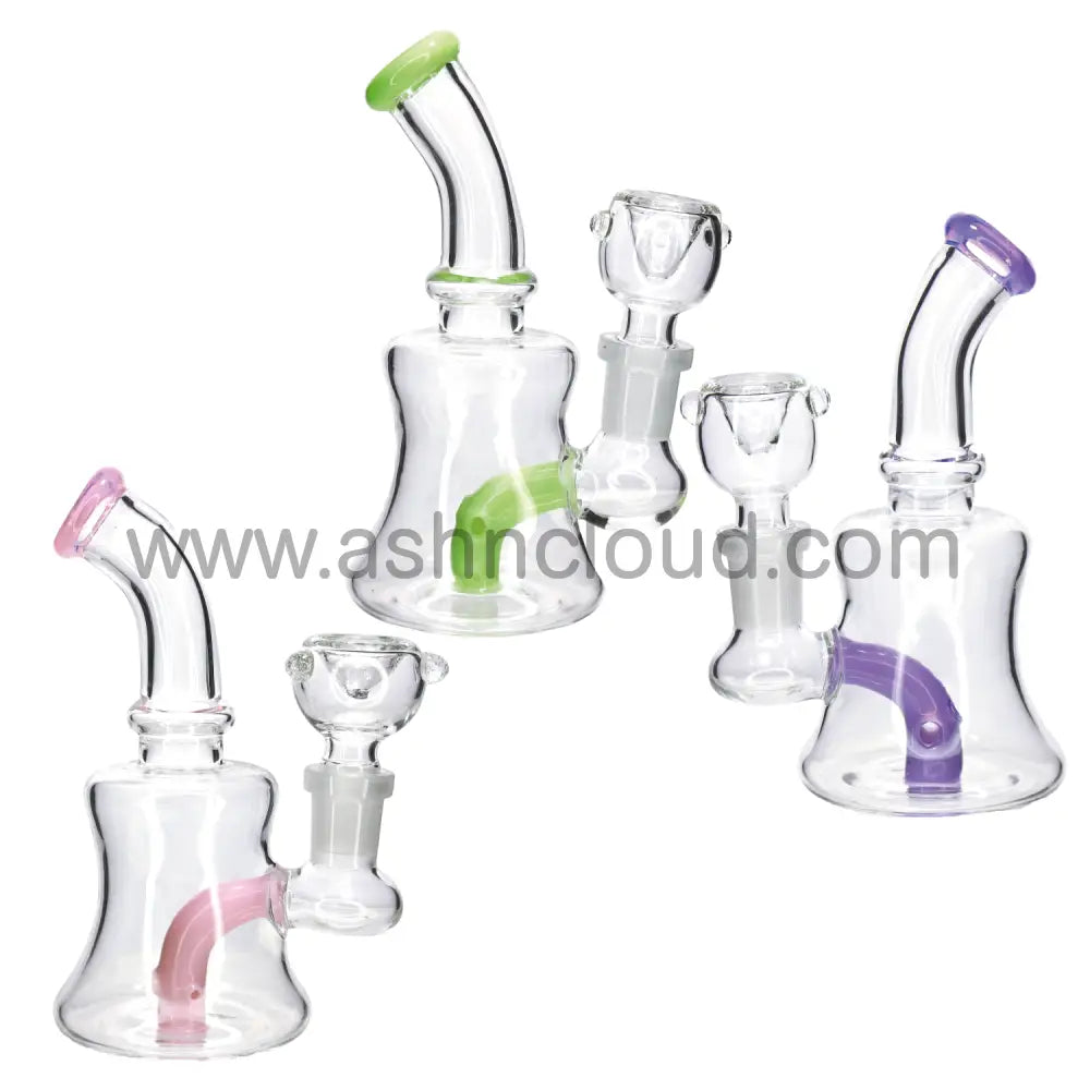 6 in - Rig Perc Slime Mini Water Pipe
