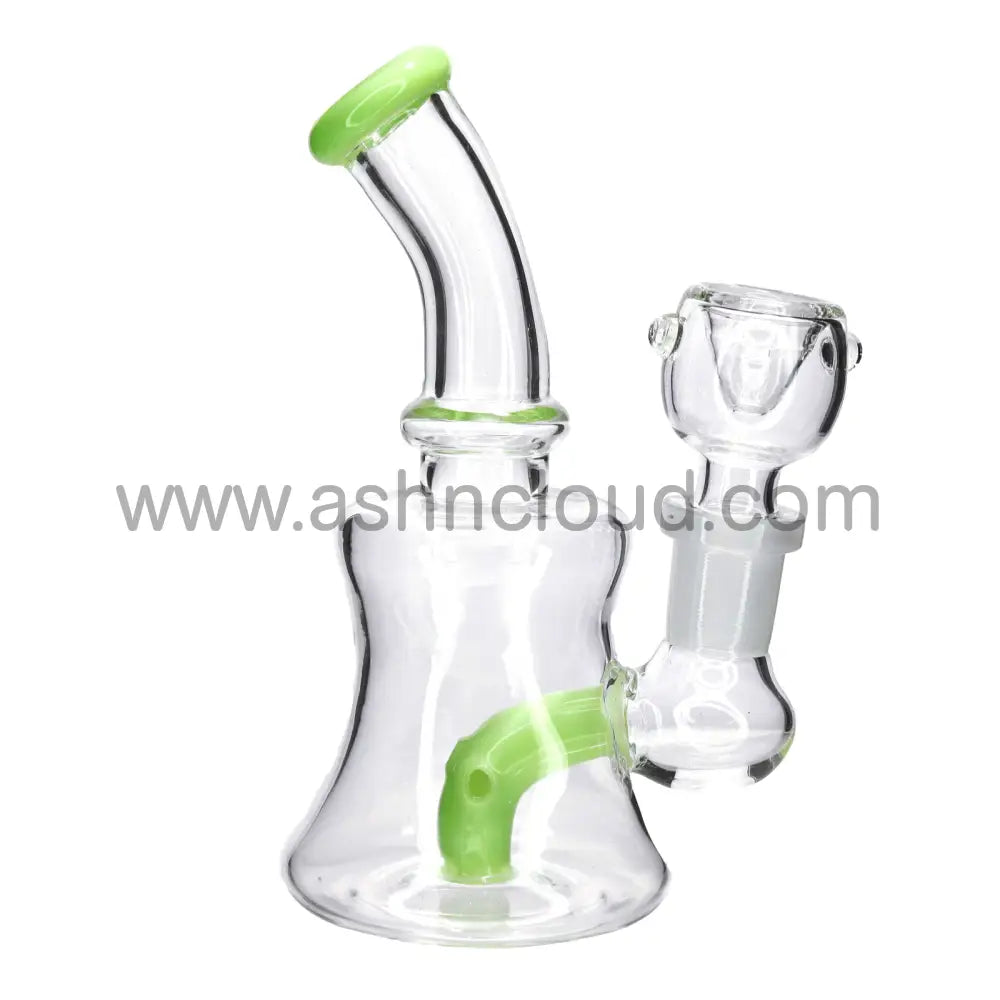 6 in - Rig Perc Slime Mini Water Pipe