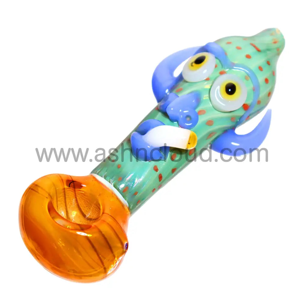 6 In - Smoker Monster Fancy Spoon Hand Pipe