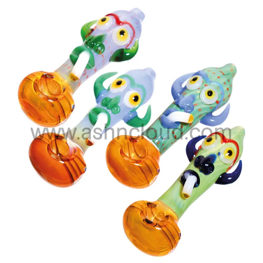 6 In - Smoker Monster Fancy Spoon Hand Pipe