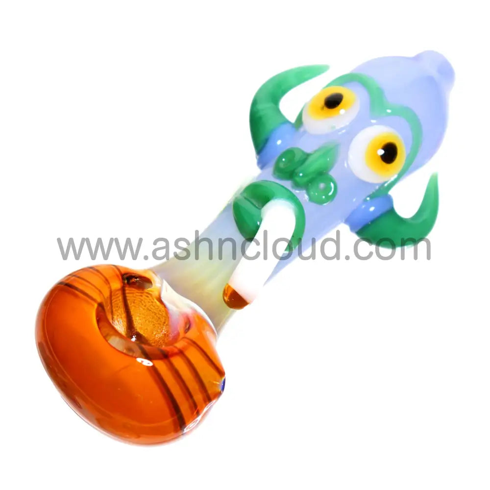 6 In - Smoker Monster Fancy Spoon Hand Pipe